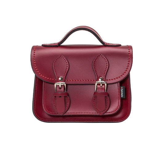 Handmade Leather Micro Satchel - Oxblood  