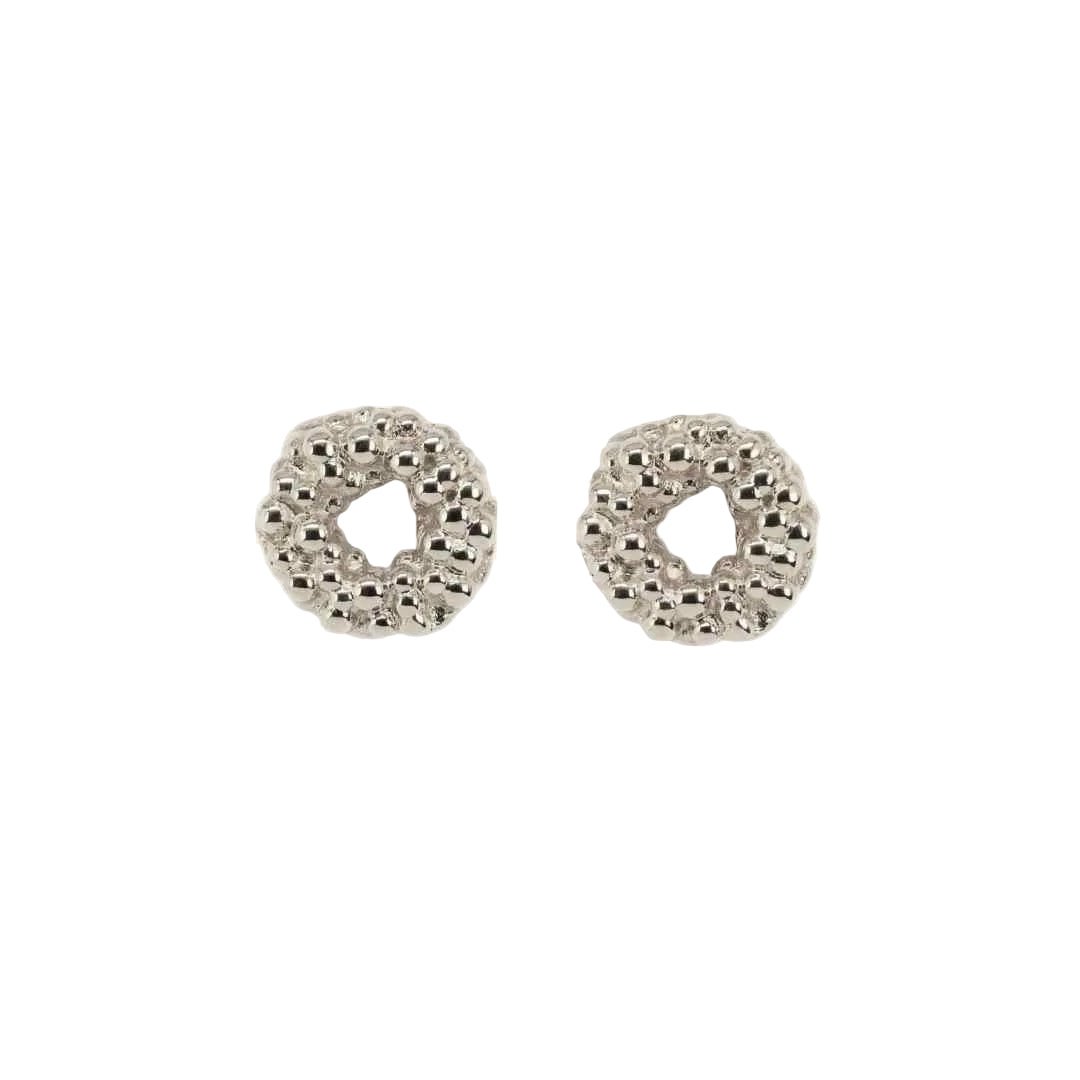 Mini Barnacle Hoops- Handmade- Sterling Silver
