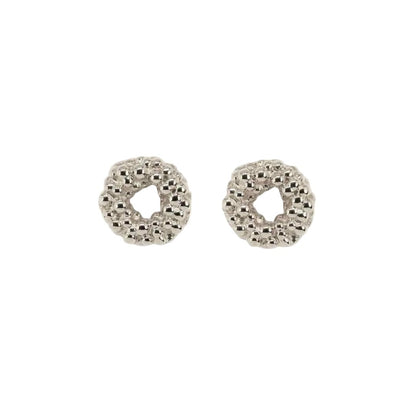 Mini Barnacle Hoops- Handmade- Sterling Silver