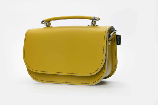 Aura Handmade Leather Bag Yellow Ochre