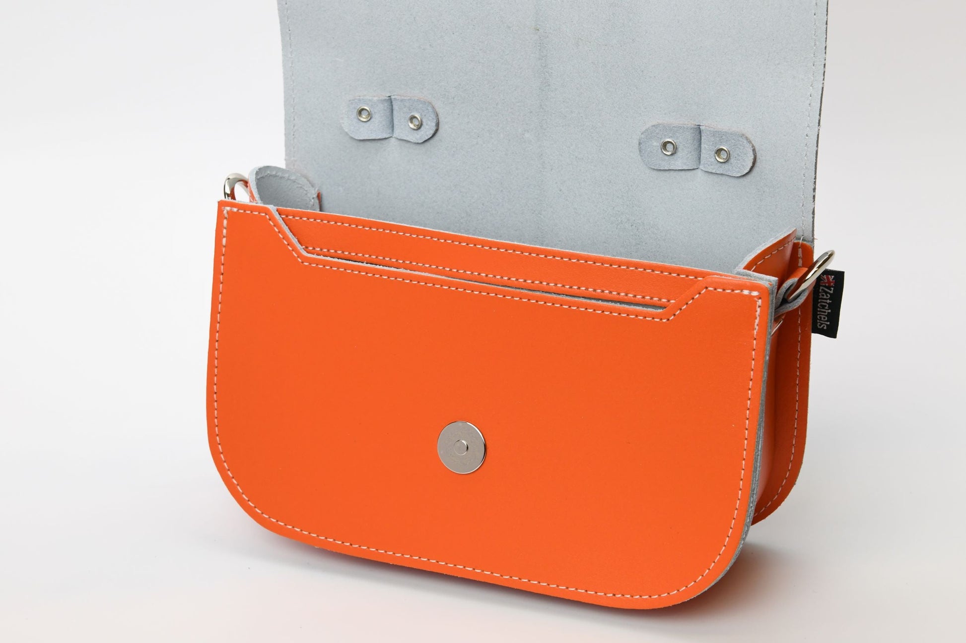 Aura Handmade Leather Bag - Orange  