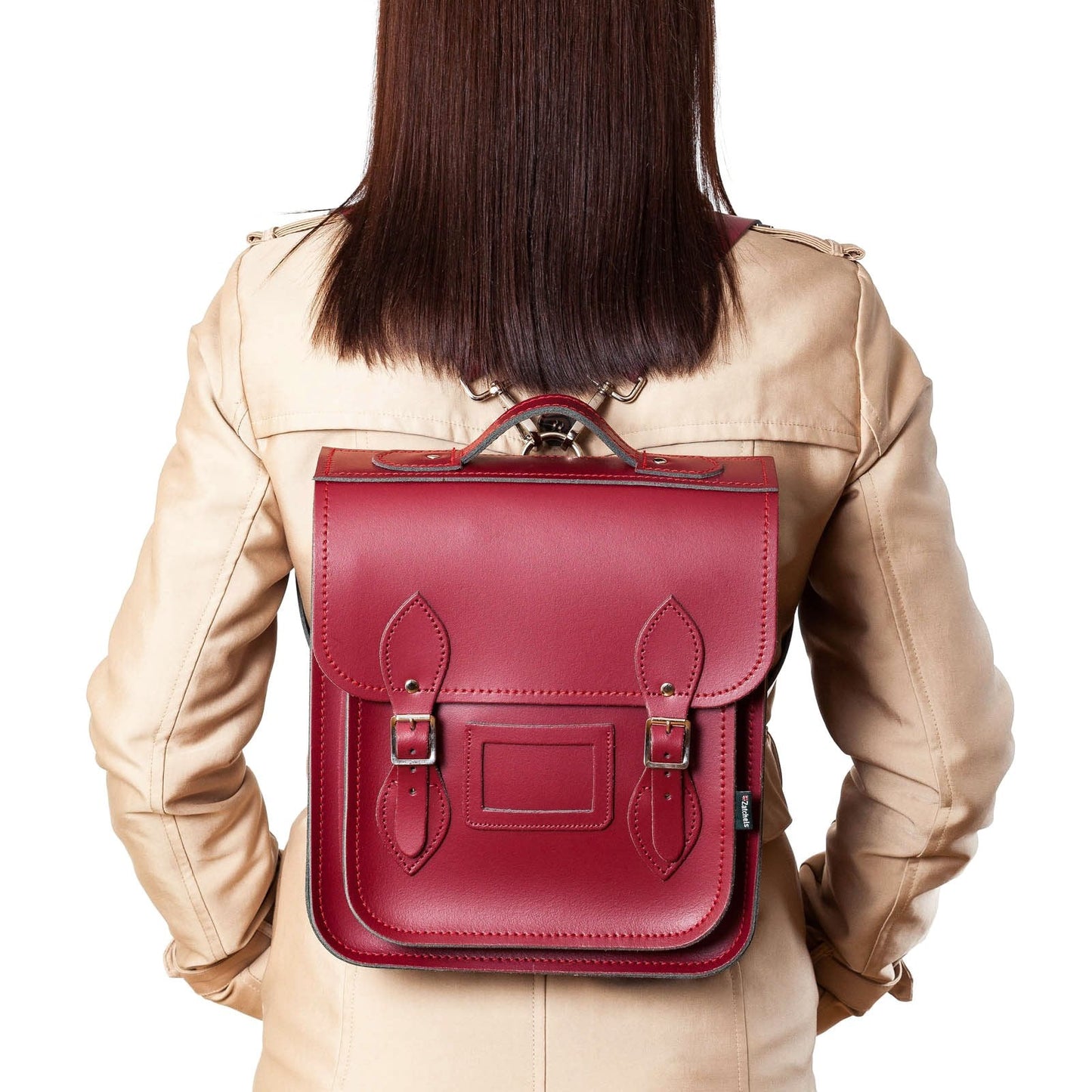 Handmade Leather City Backpack - Oxblood