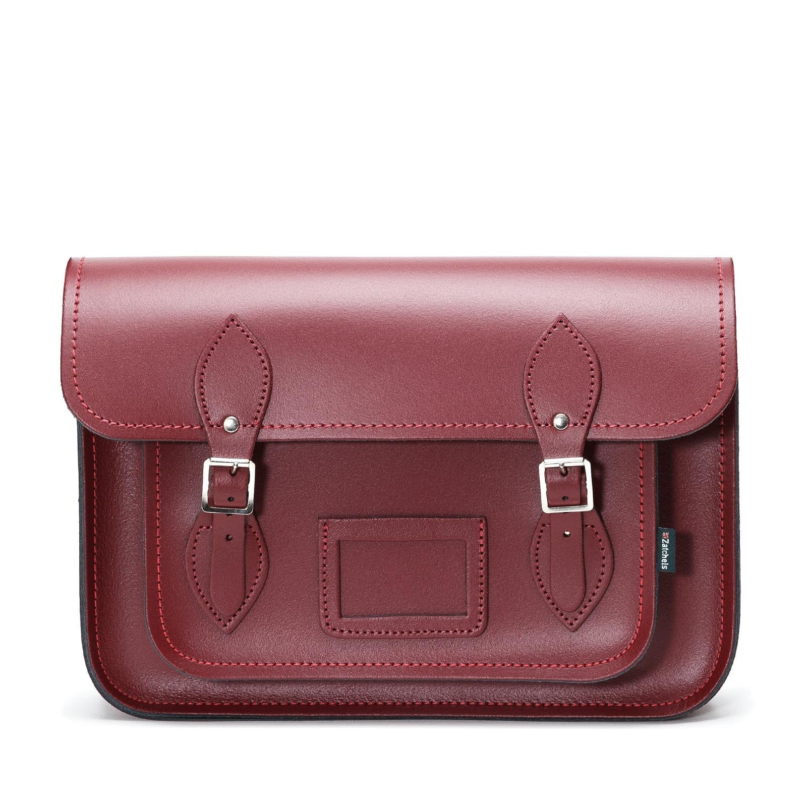 Handmade Leather Satchel - Oxblood Red  