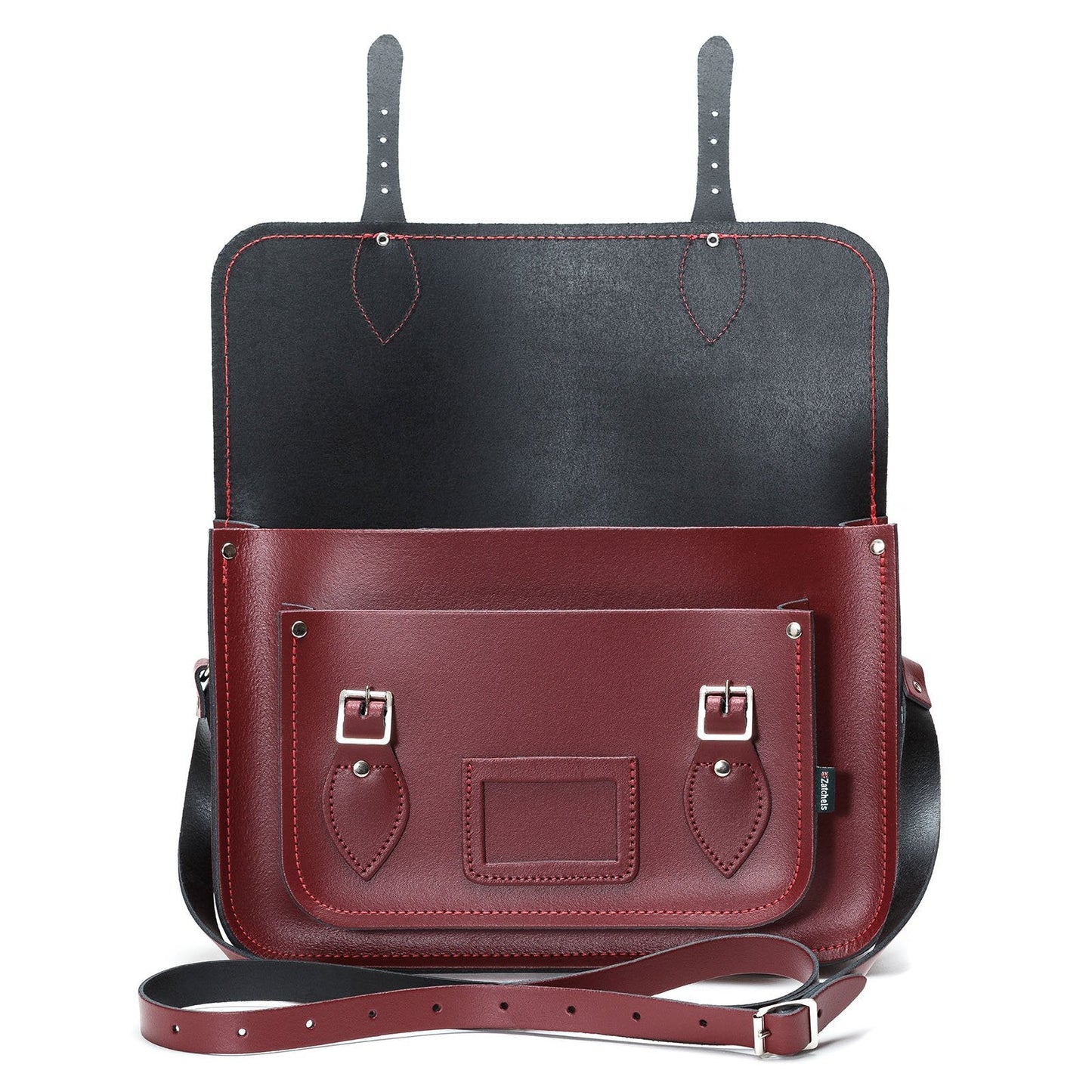 Handmade Leather Satchel - Oxblood Red  