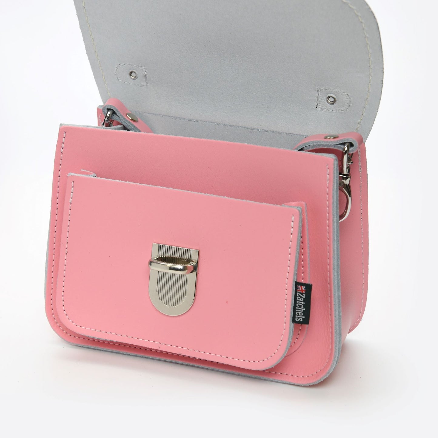 Luna Handmade Leather Bag - Pink  