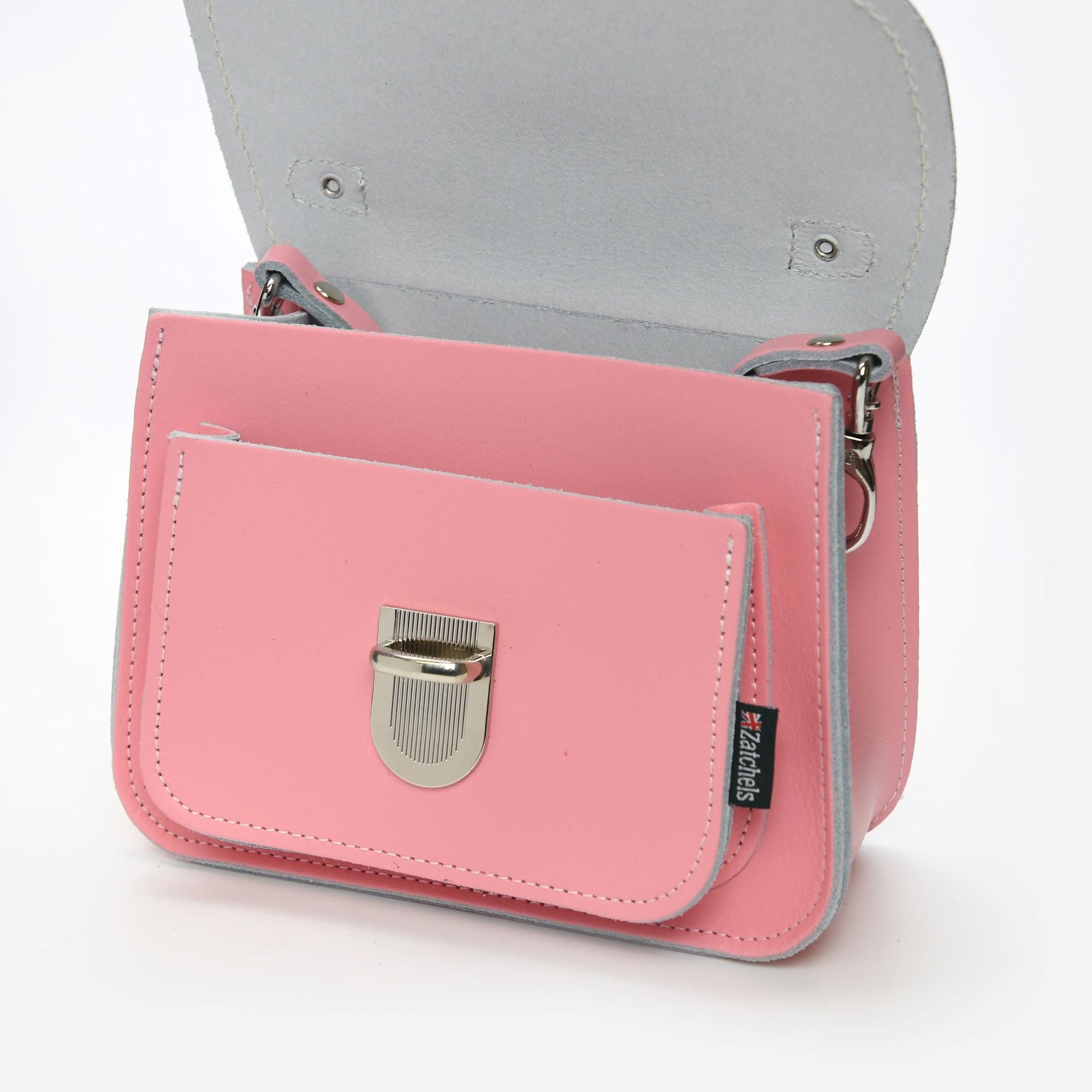 Luna Handmade Leather Bag - Pink  