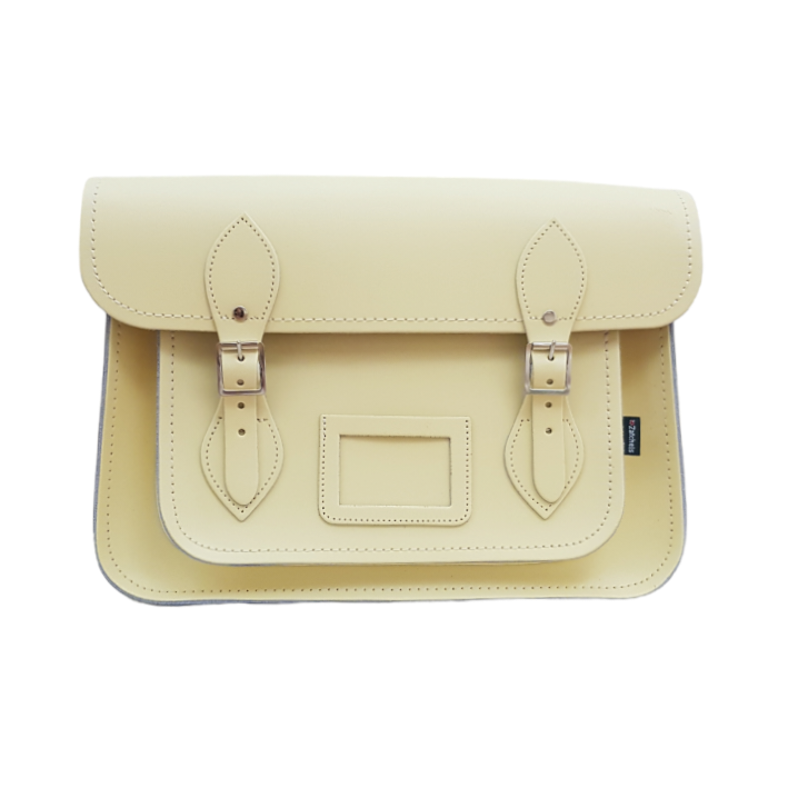 Handmade Leather Satchel - Primrose Yellow  