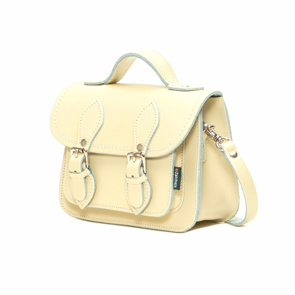Handmade Leather Micro Satchel - Primrose Yellow  