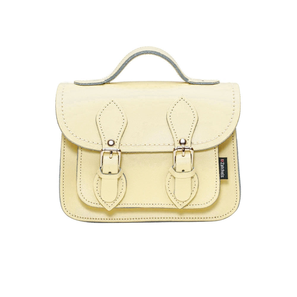 Handmade Leather Micro Satchel - Primrose Yellow  