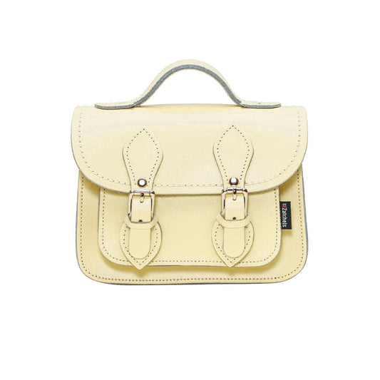 Handmade Leather Micro Satchel - Primrose Yellow  