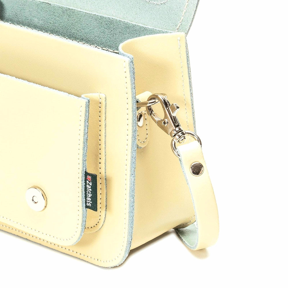 Handmade Leather Micro Satchel - Primrose Yellow  