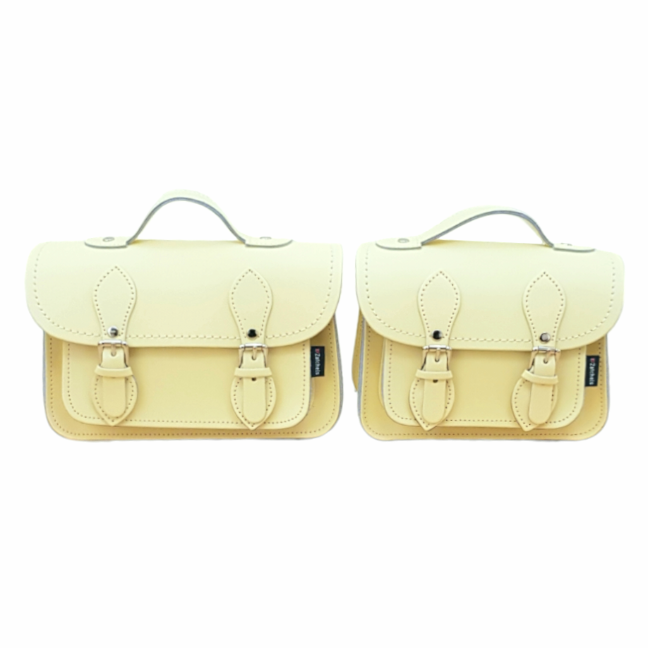 Handmade Leather Micro Satchel - Primrose Yellow  