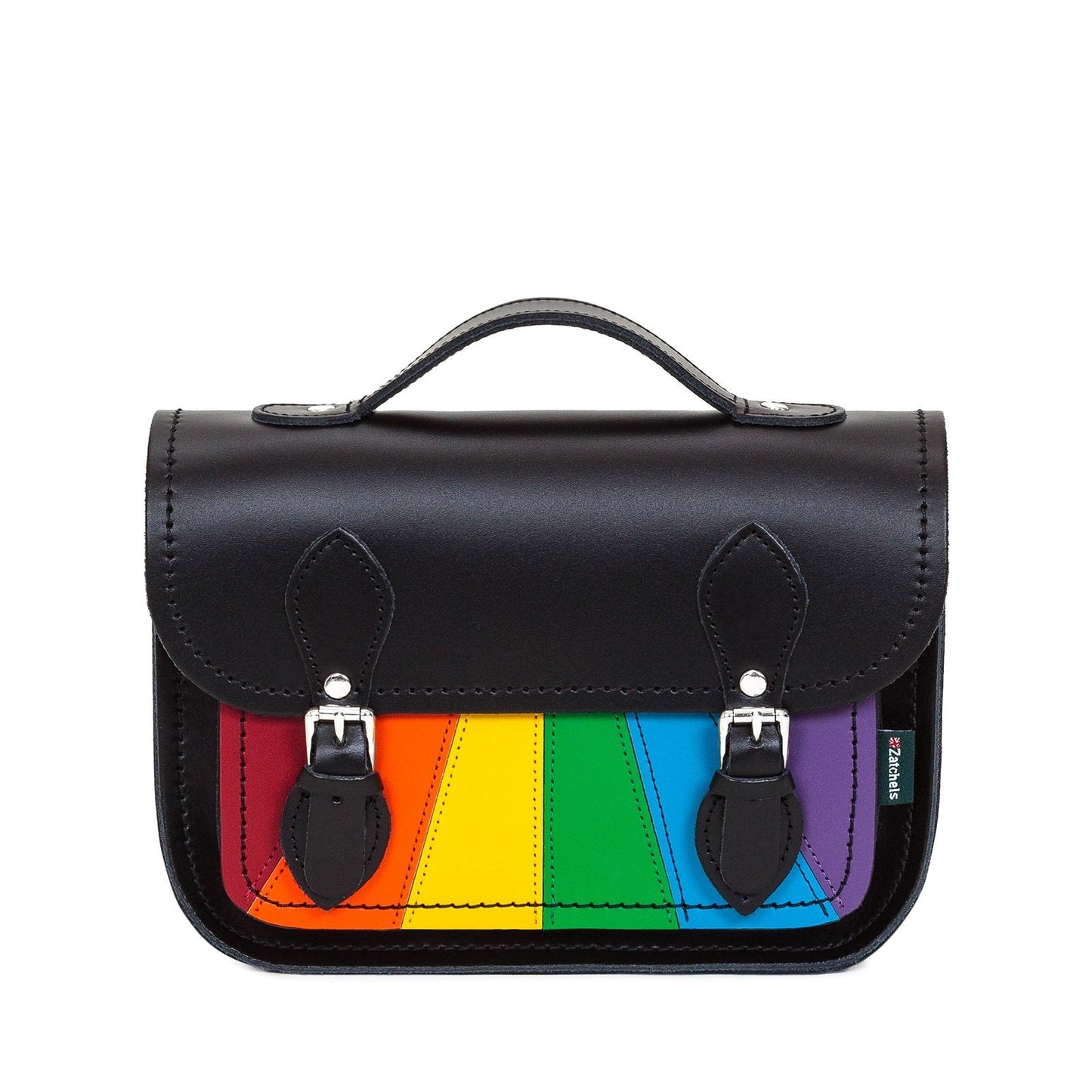 Leather Midi Satchel - Pride  