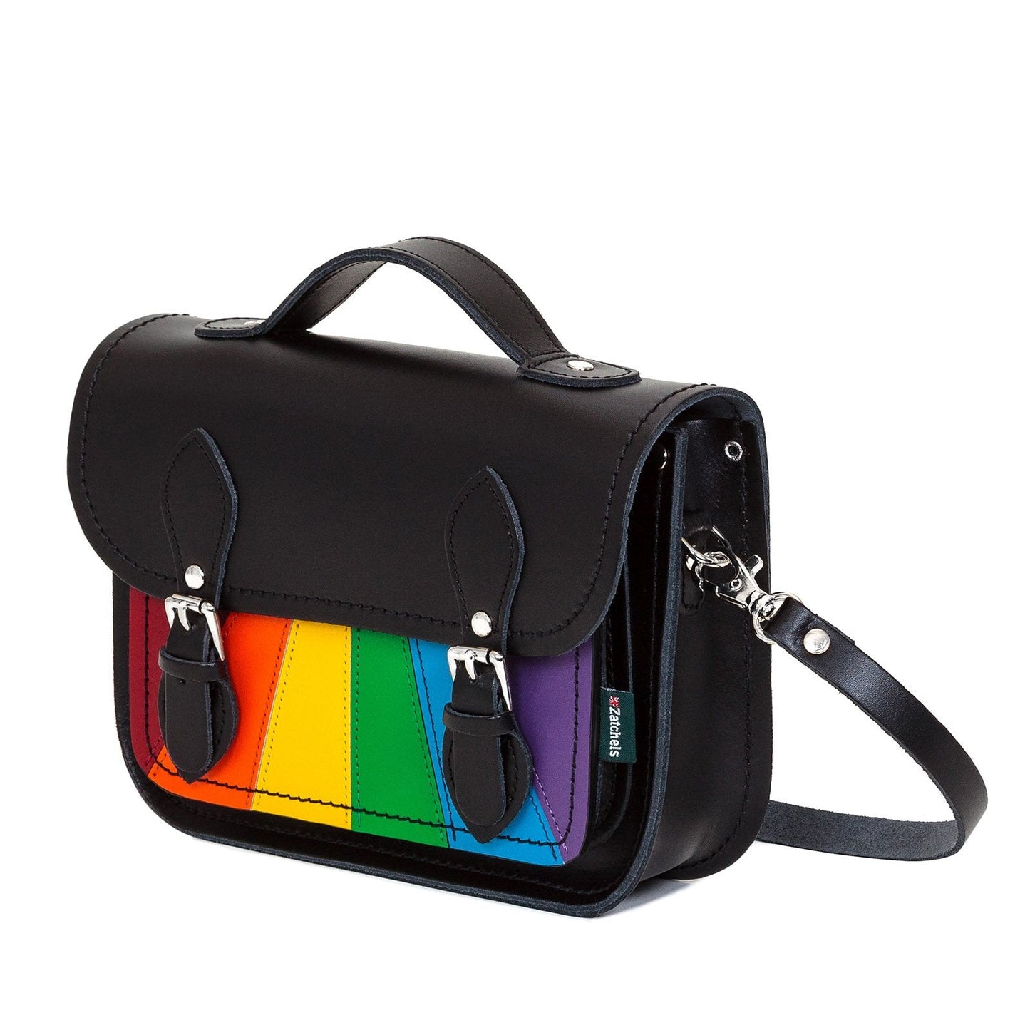 Leather Midi Satchel - Pride  