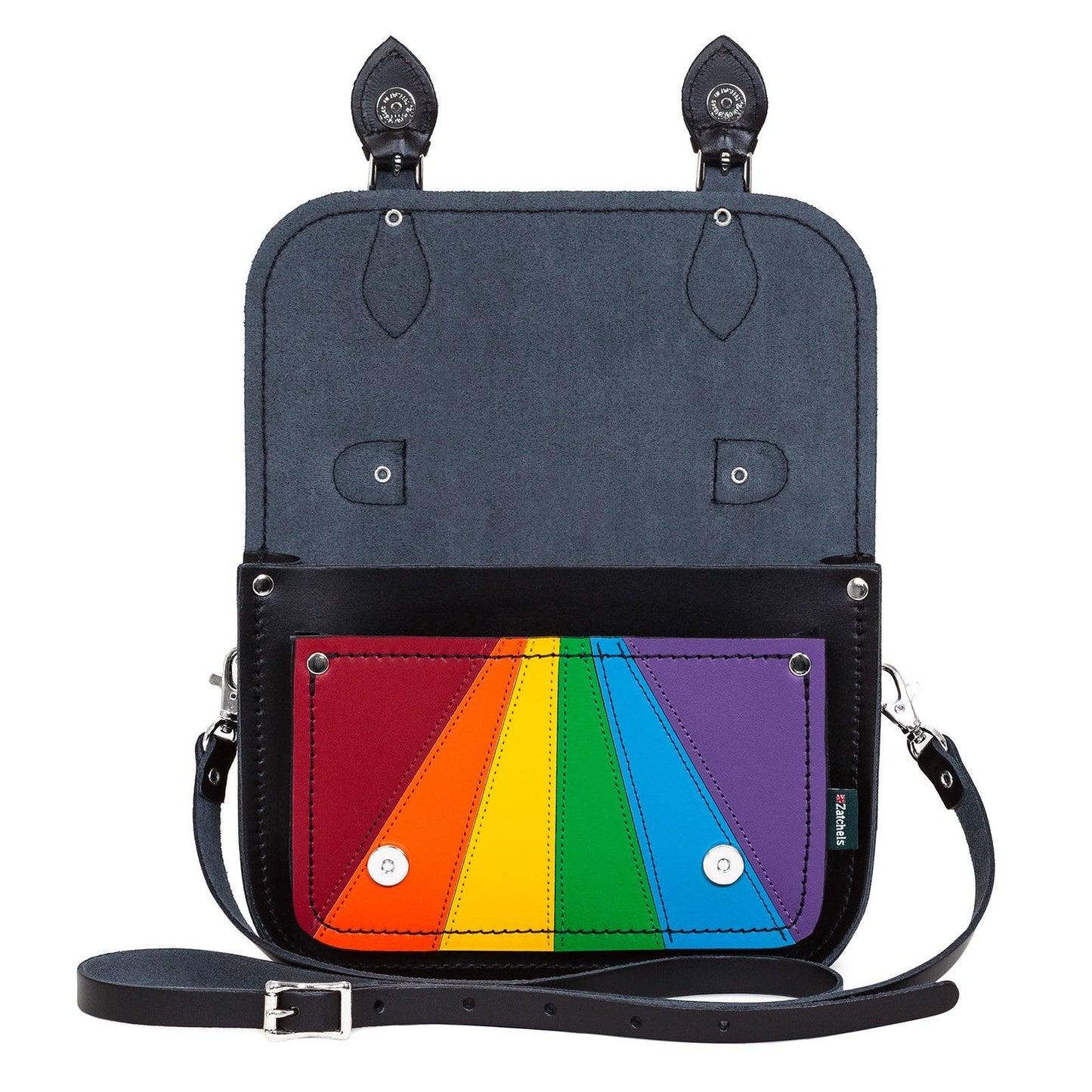 Leather Midi Satchel - Pride  