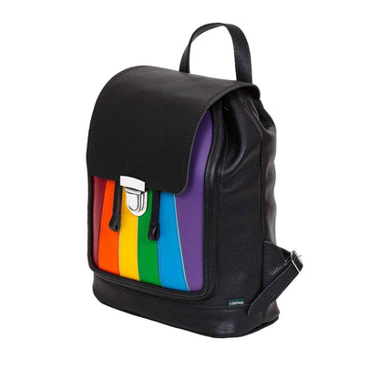 Handmade Leather Backpack - Pride Rainbow
