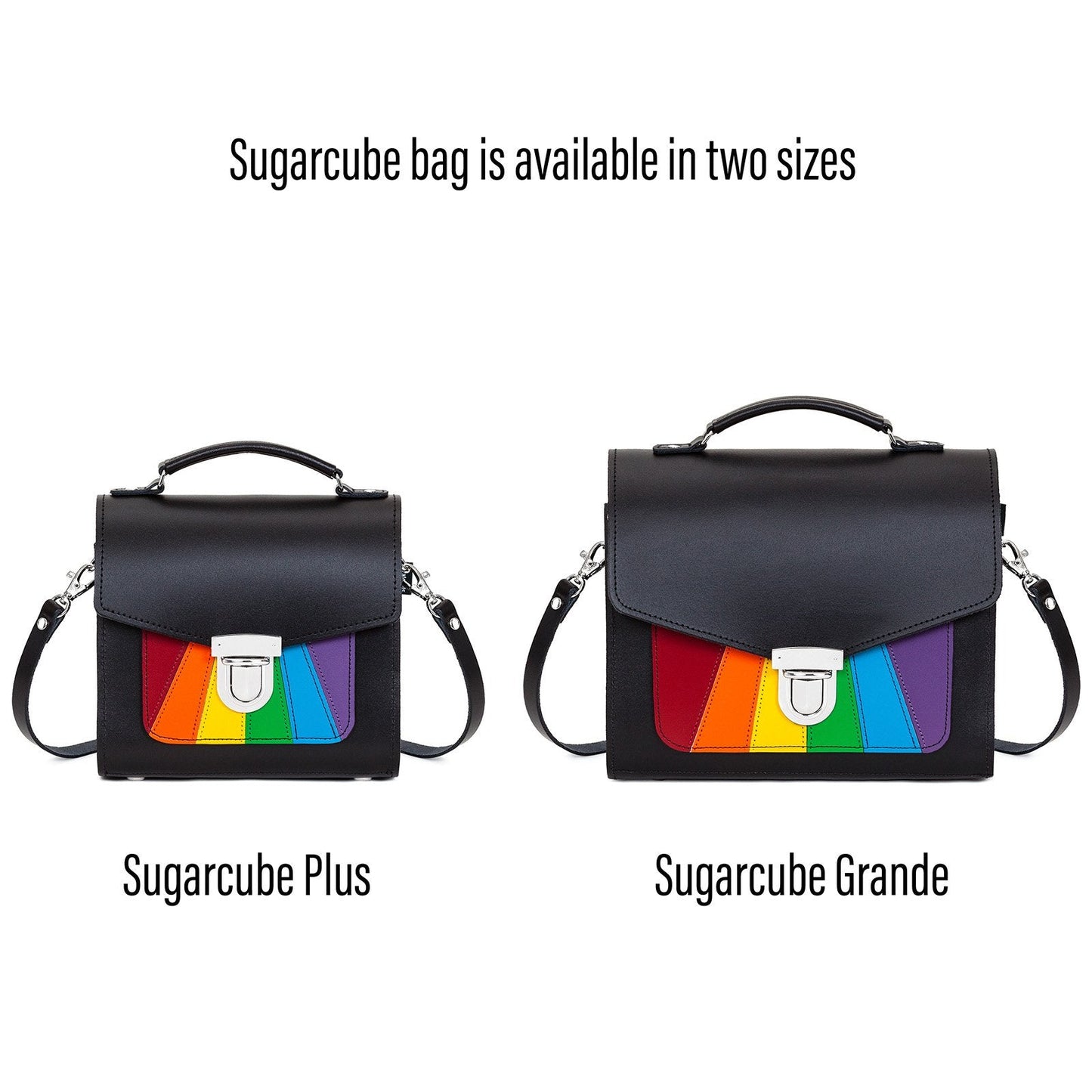 Handmade Leather Sugarcube Handbag - Pride  
