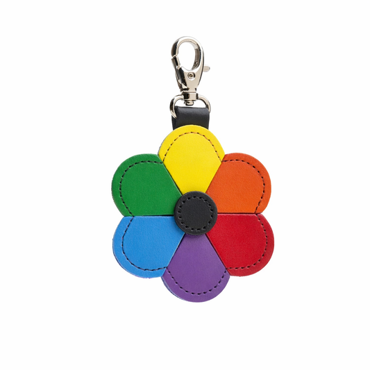 Handcrafted Flower bag charm - Pride