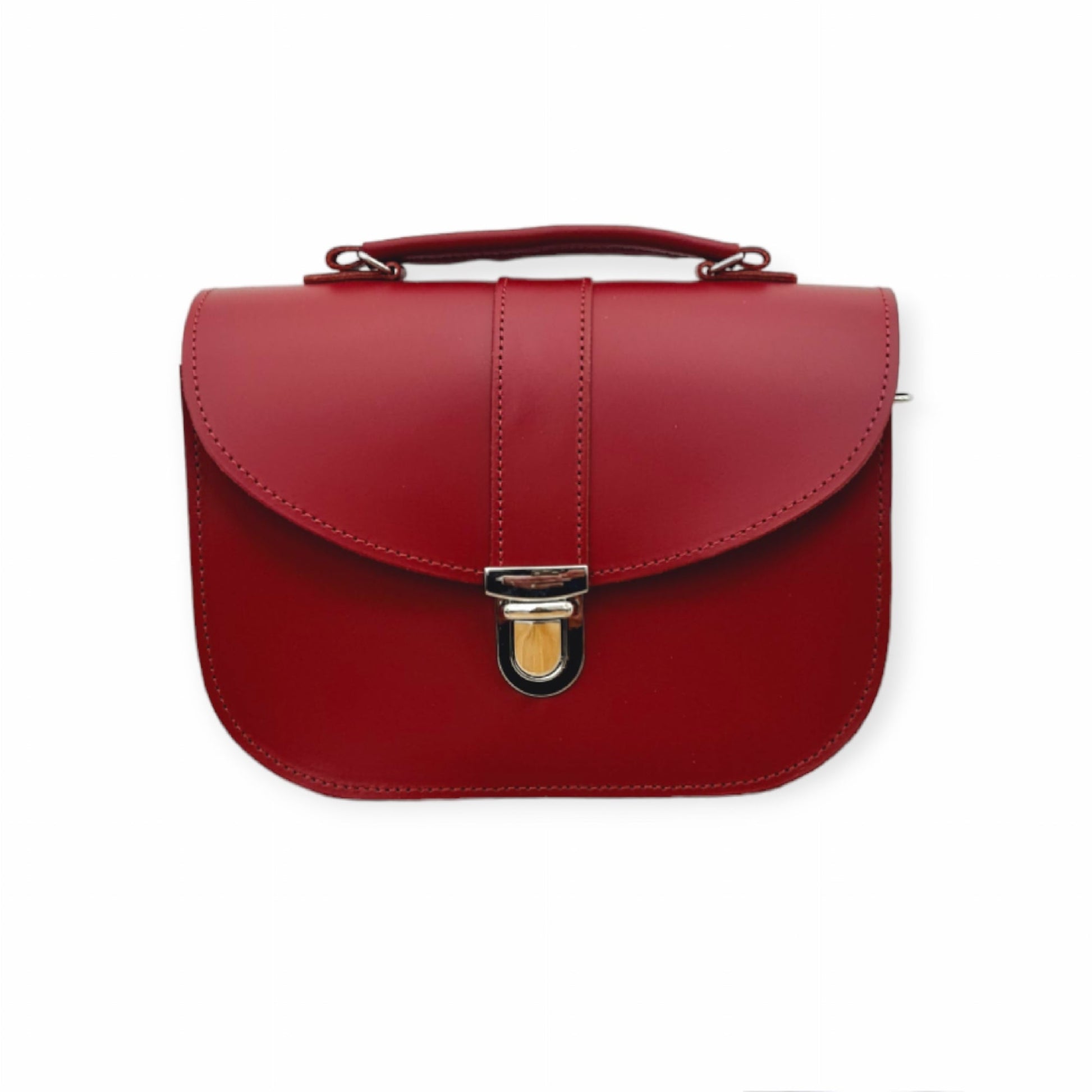 Olympia Handmade Leather Bag - Red  