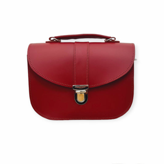 Olympia Handmade Leather Bag - Red  