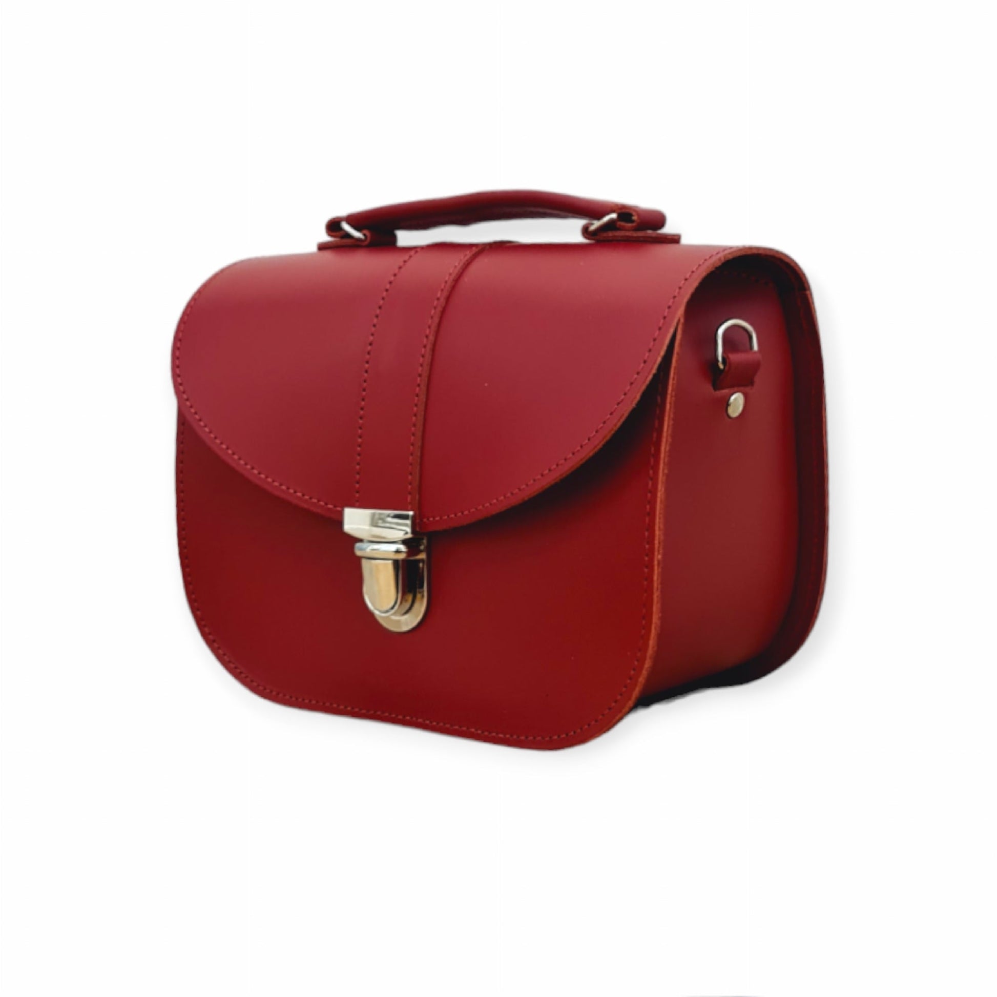 Olympia Handmade Leather Bag - Red  