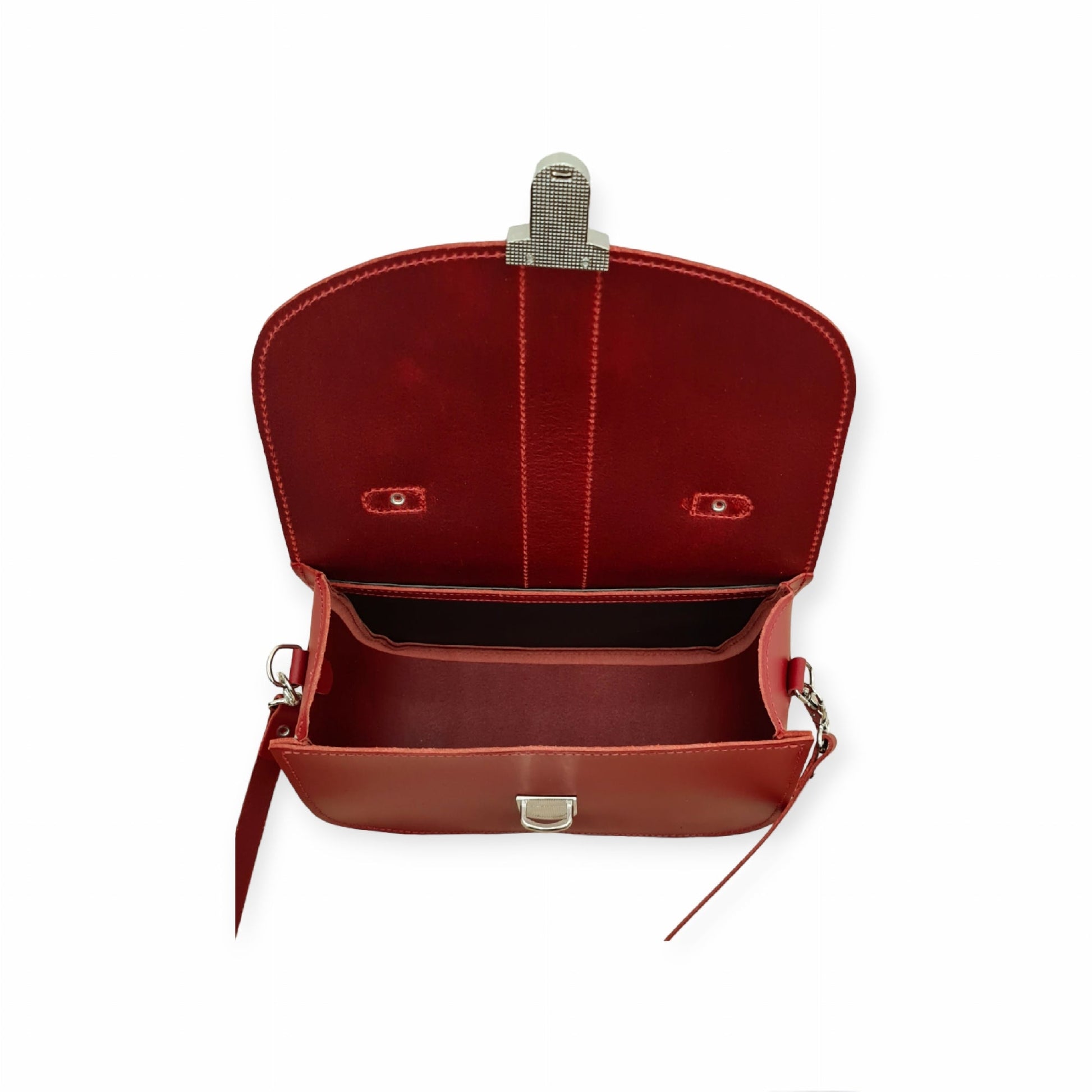 Olympia Handmade Leather Bag - Red  