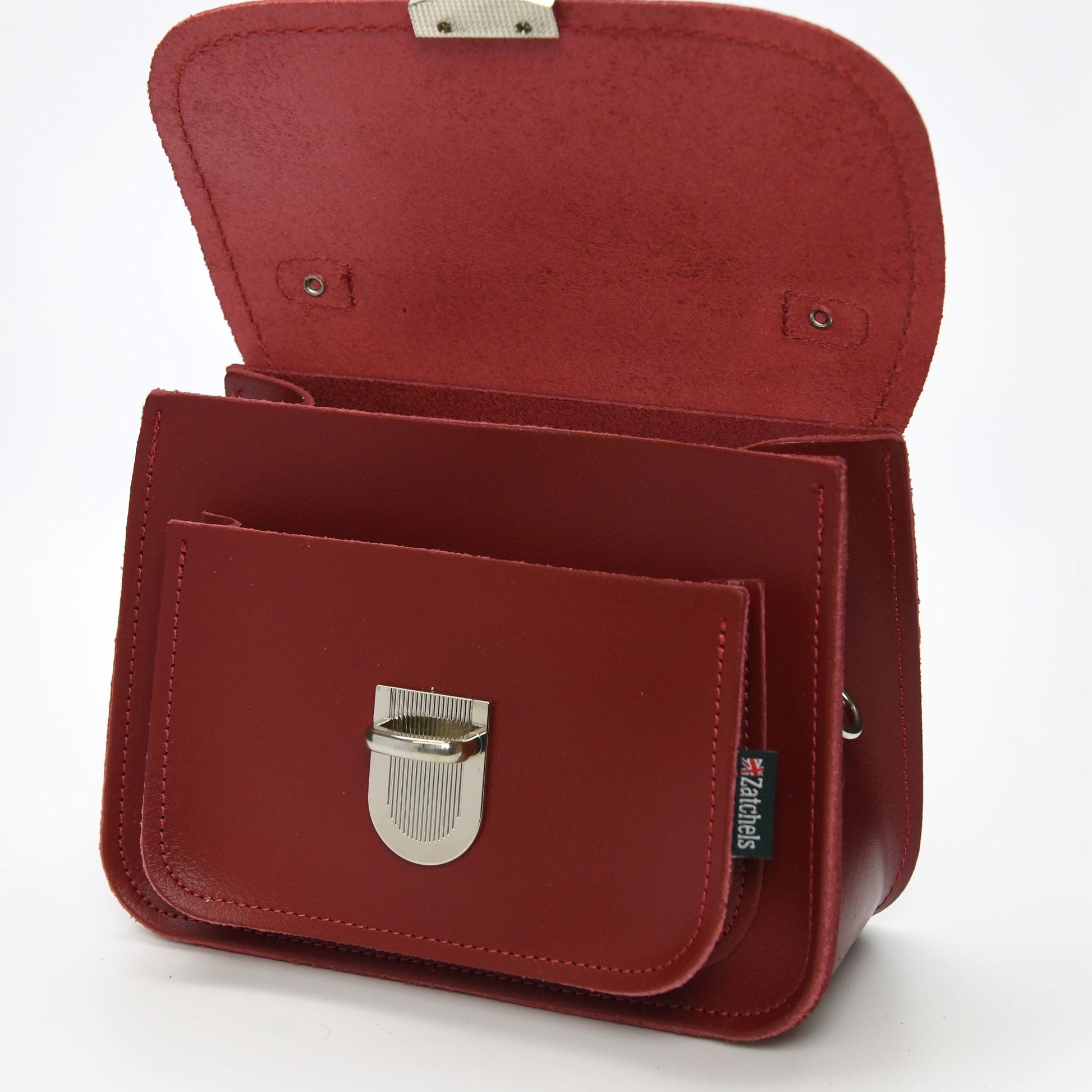 Luna Handmade Leather Bag - Red  