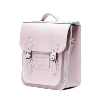 Handmade Leather City Backpack - Rose Quartz
