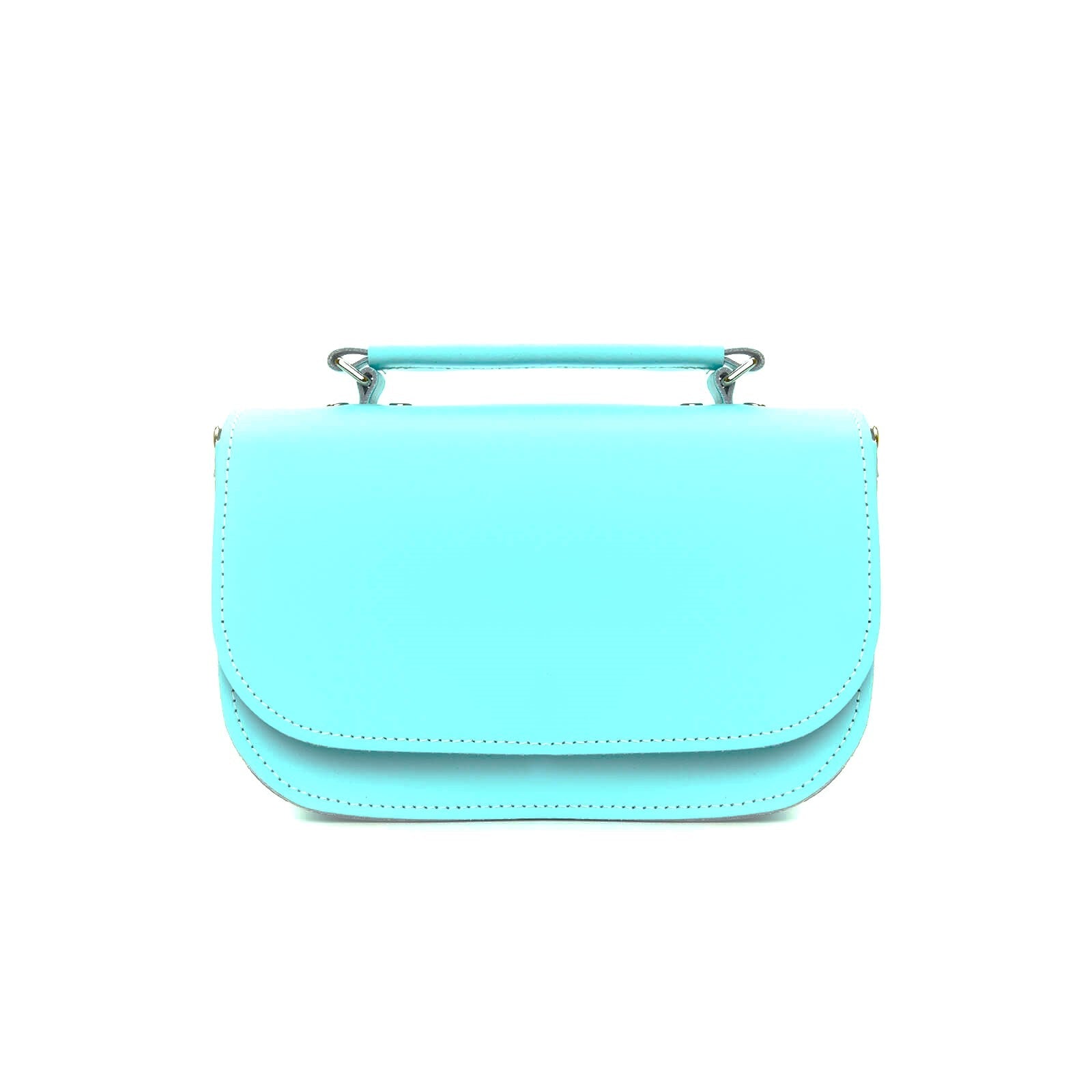 Aura Handmade Leather Bag - Limpet - Shell Blue  