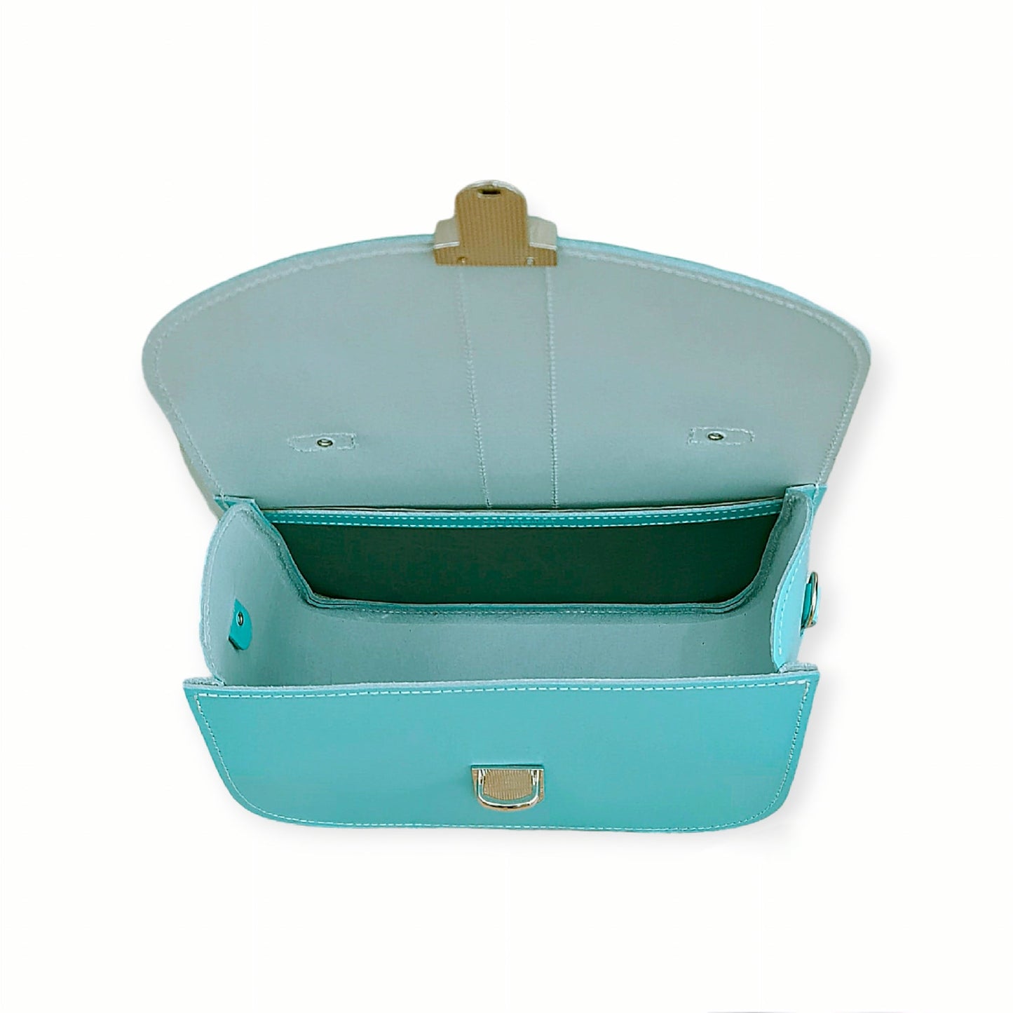 Olympia Handmade Leather Bag - Limpet - Shell Blue  