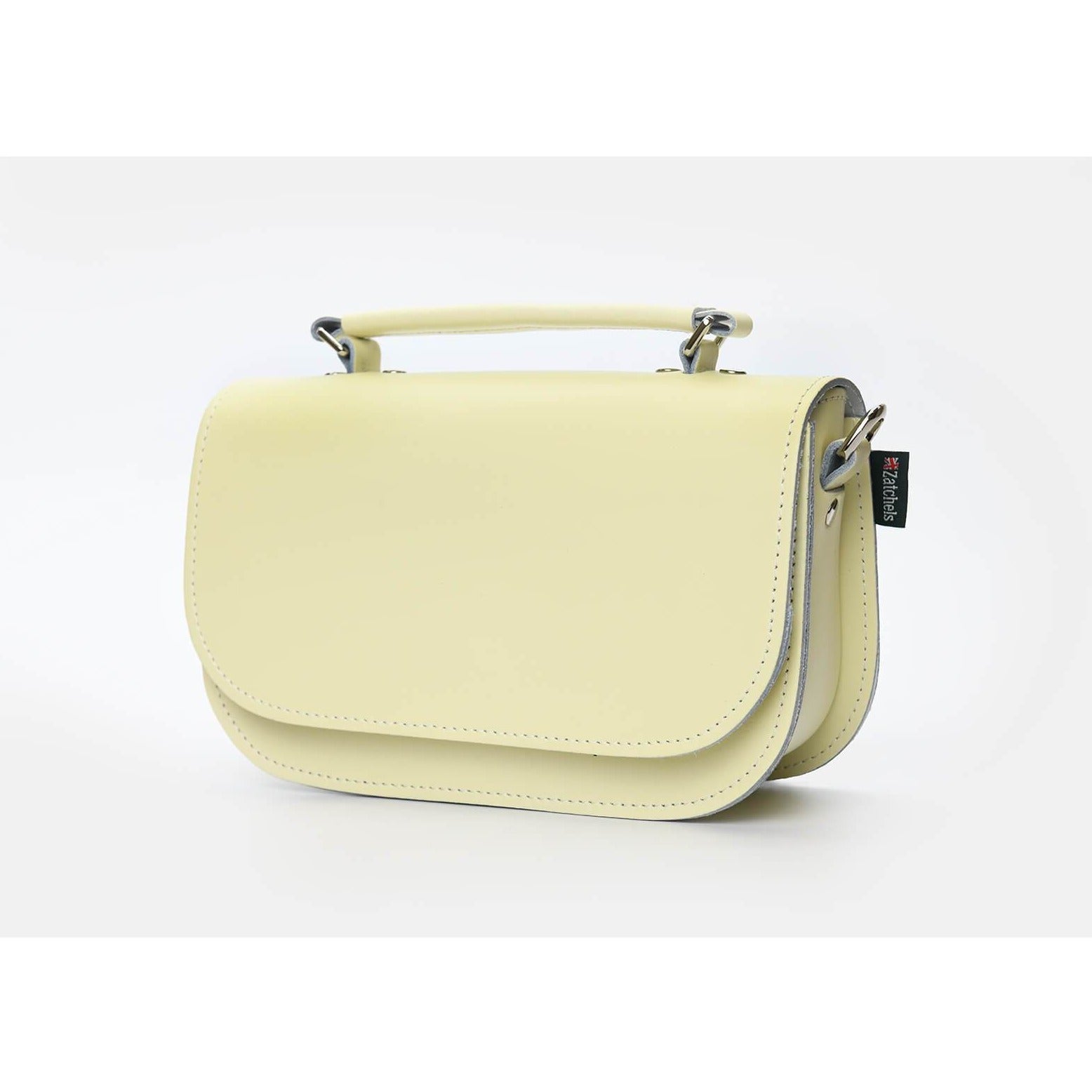 Aura Handmade Leather Bag - Cream  