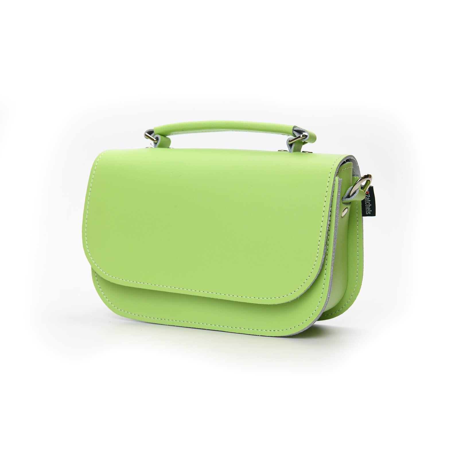 Aura Handmade Leather Bag - Grass Green  