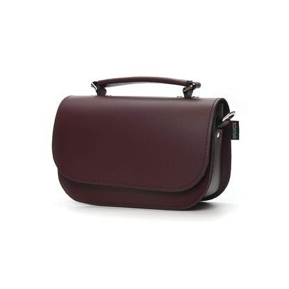 Aura Handmade Leather Bag - Marsala Red  