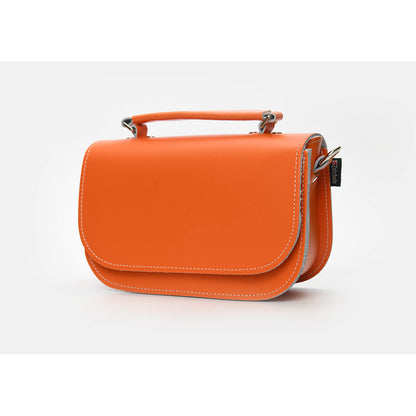 Aura Handmade Leather Bag - Orange  