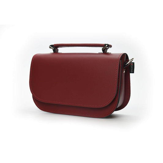 Aura Handmade Leather Bag - Oxblood Red  