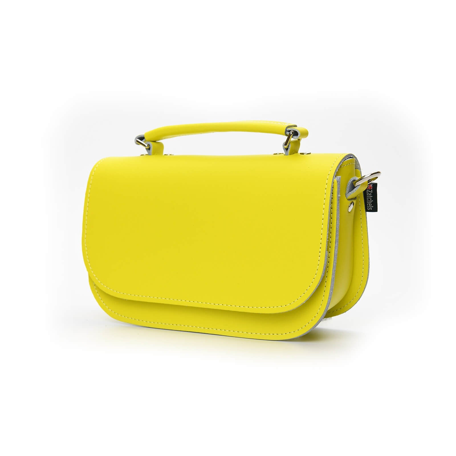 Aura Handmade Leather Bag - Daffodil Yellow  