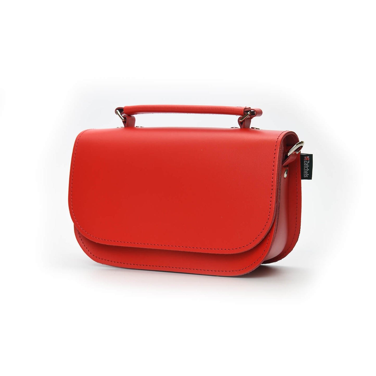 Aura Handmade Leather Bag - Pillar Box Red  