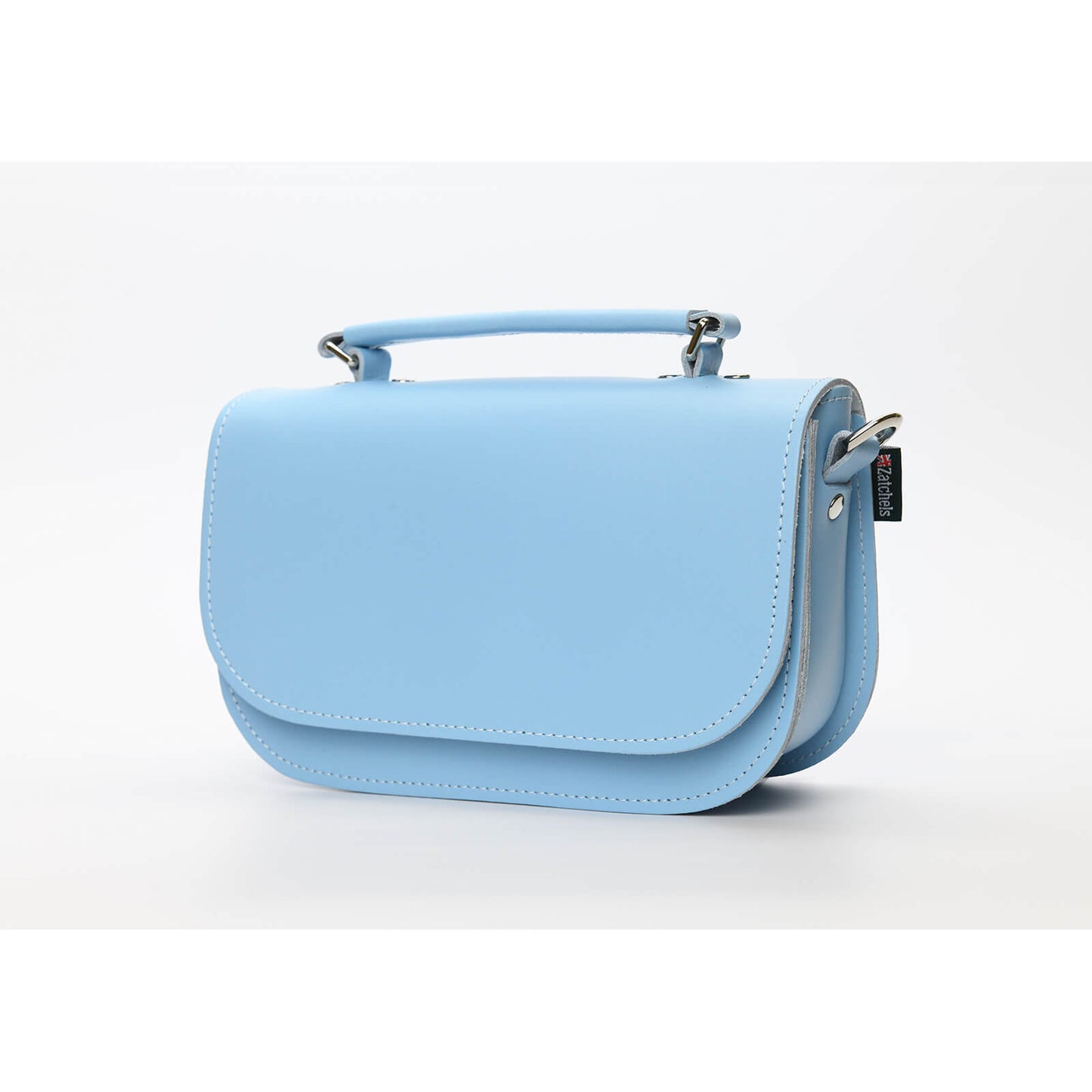 Aura Handmade Leather Bag - Baby Blue  