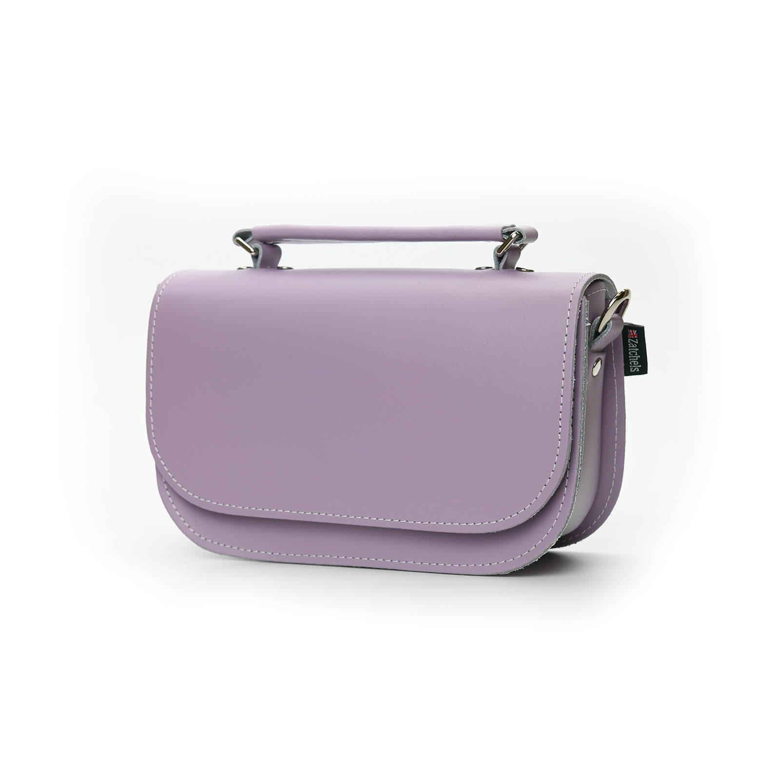 Aura Handmade Leather Bag - Pastel Violet  