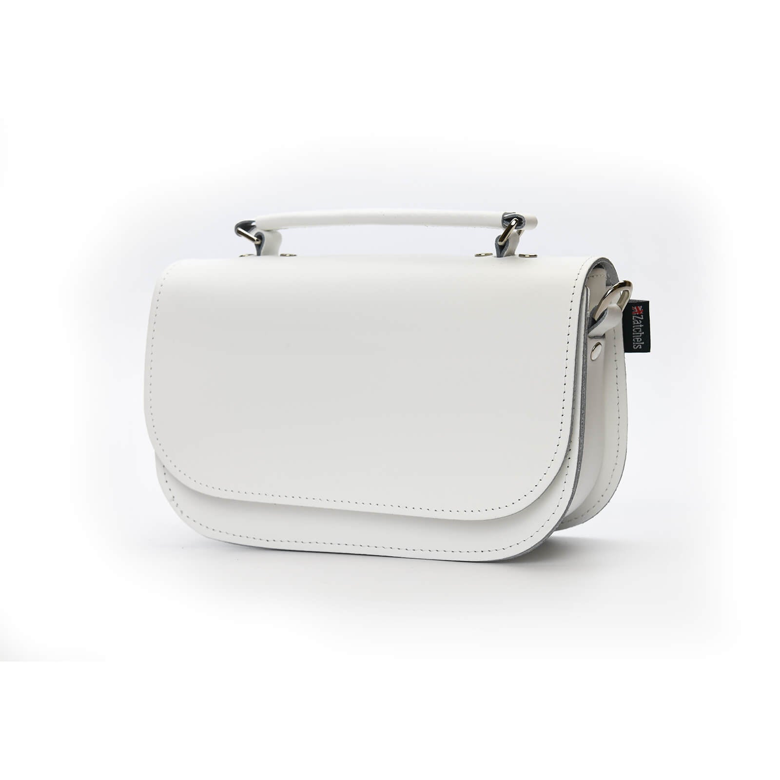 Aura Handmade Leather Bag - White  