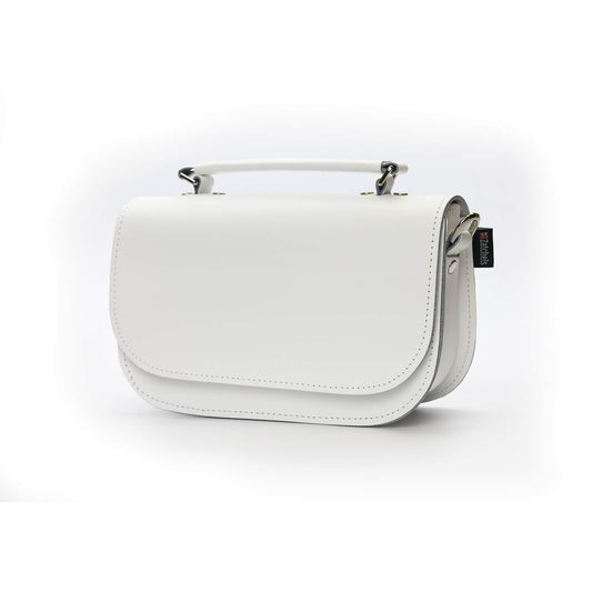 Aura Handmade Leather Bag - White  
