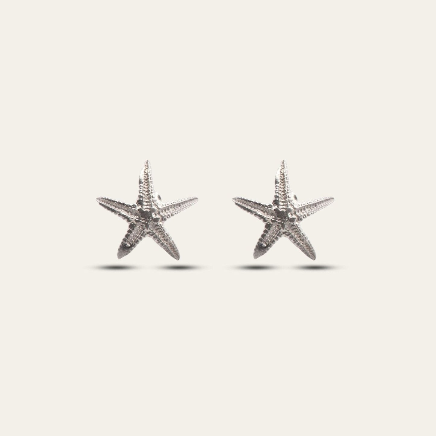 Dainty Silver Starfish Studs  