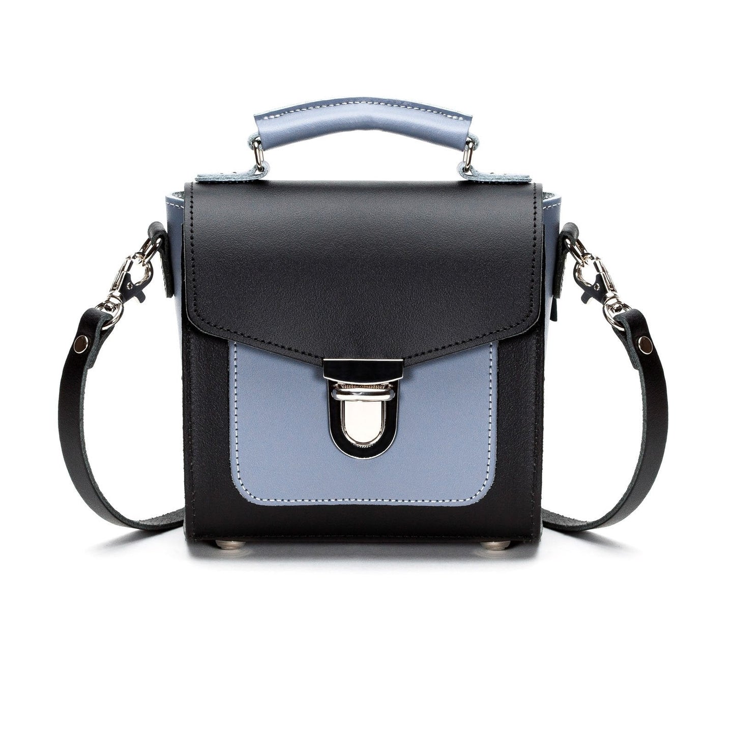 Handmade Leather Sugarcube Handbag - Mocha Mauve  