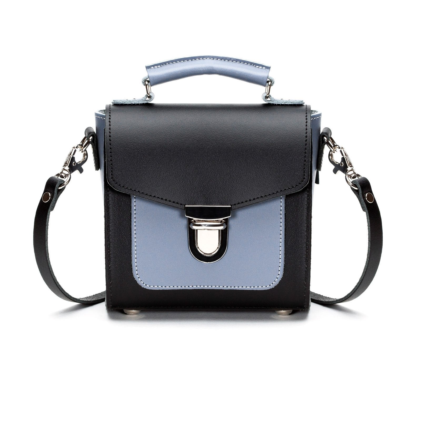 Handmade Leather Sugarcube Handbag - Mocha Mauve  