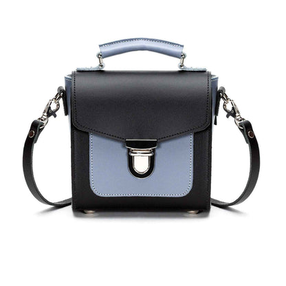 Handmade Leather Sugarcube Handbag - Mocha Mauve