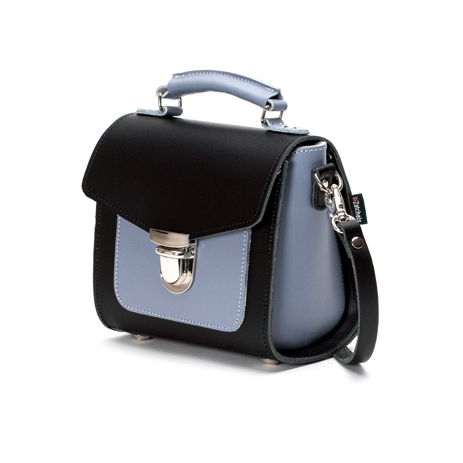 Handmade Leather Sugarcube Handbag - Mocha Mauve  