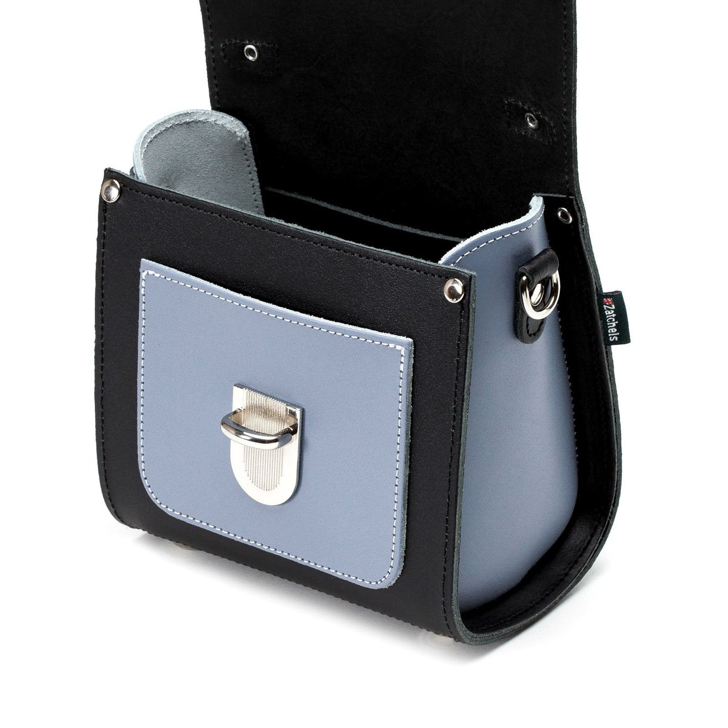 Handmade Leather Sugarcube Handbag - Mocha Mauve  