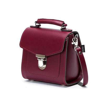 Handmade Leather Sugarcube Handbag - Oxblood