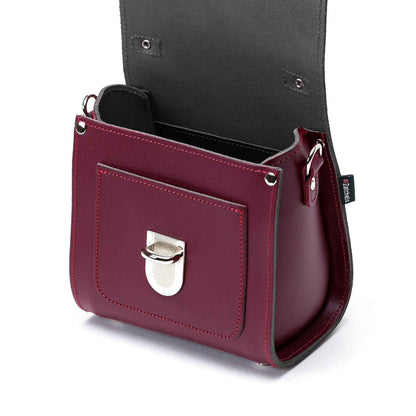 Handmade Leather Sugarcube Handbag - Oxblood