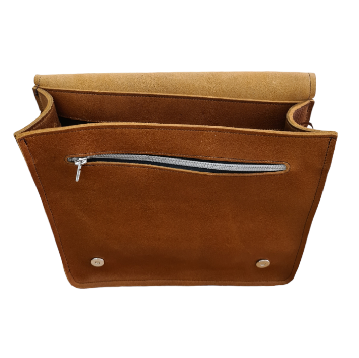 Men's Leather Tannery Messenger - Tan  